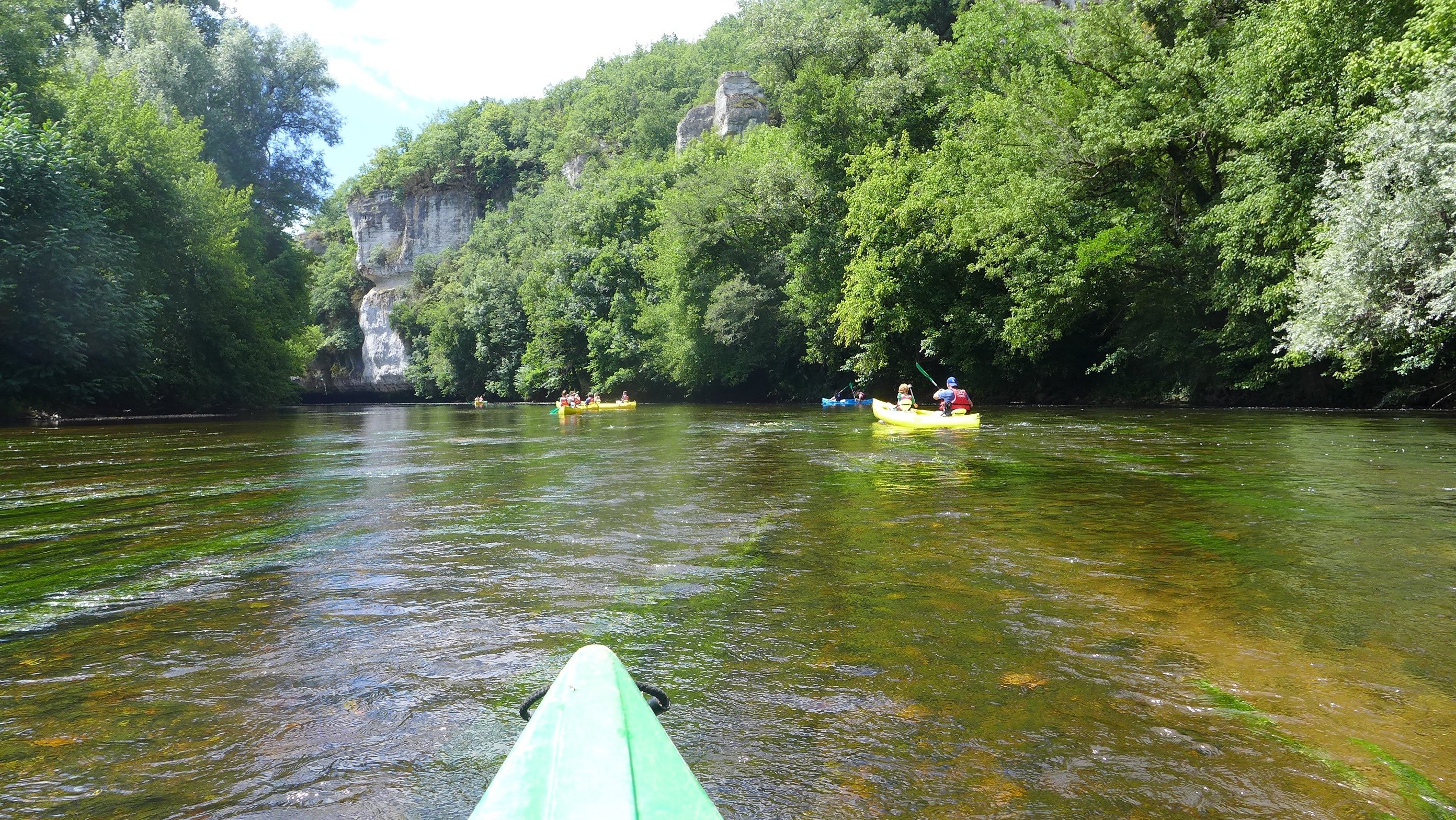 Canoa en el río Vézère