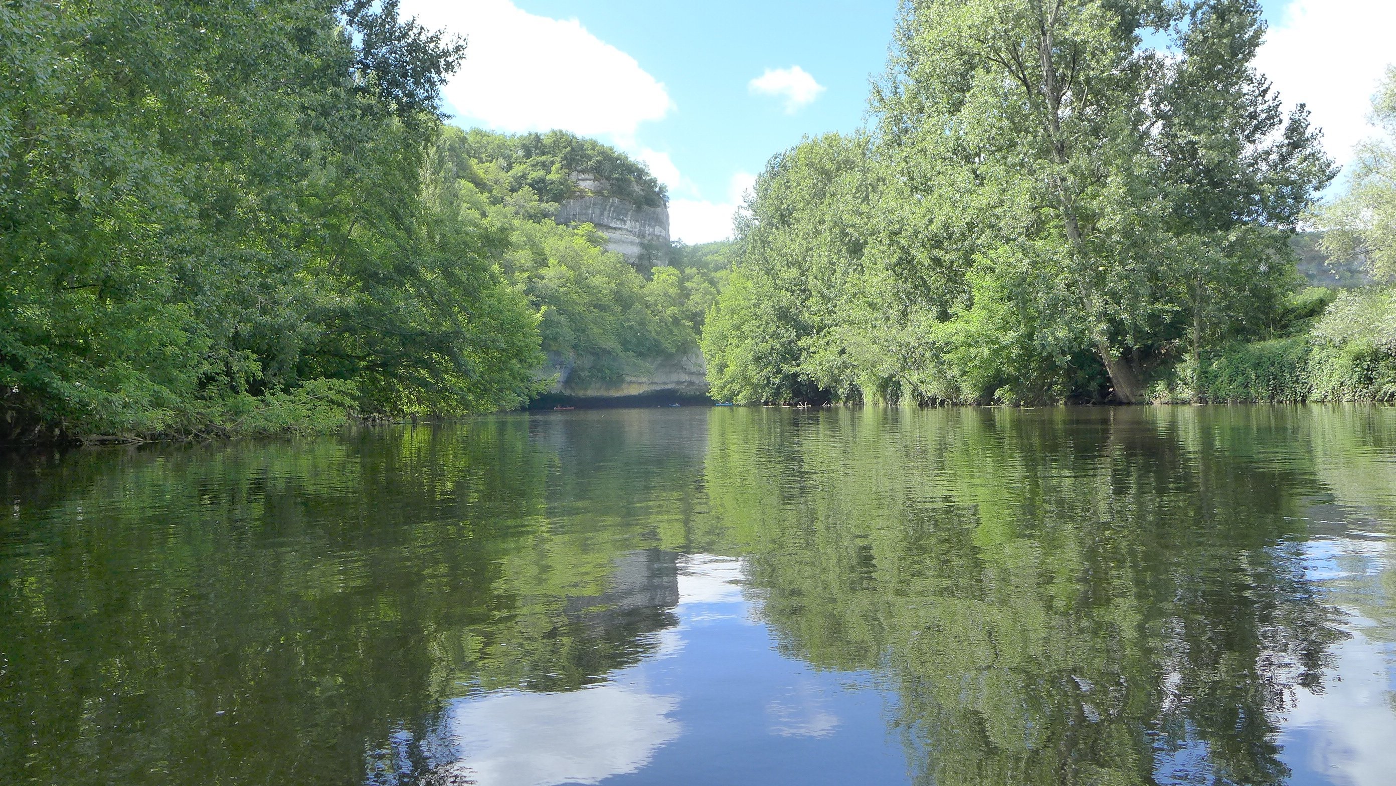 Canoa en el río Vézère